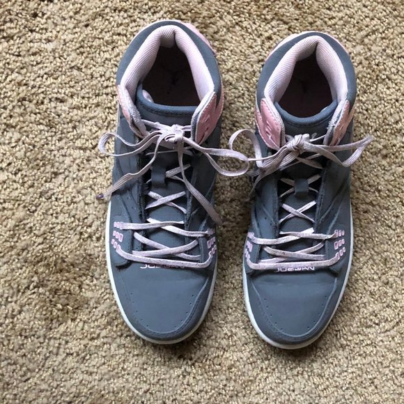 Nike Air Jordan 23 Flight Girls Youth Pink Grey - Picture 4 of 10